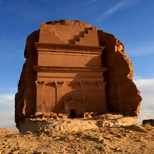 Vestige de la cité nabatéenne d'Hégra sur le site archéologique de Al-Hijr en Arabie saoudite.
HASSAN AMMAR
AFP [HASSAN AMMAR]