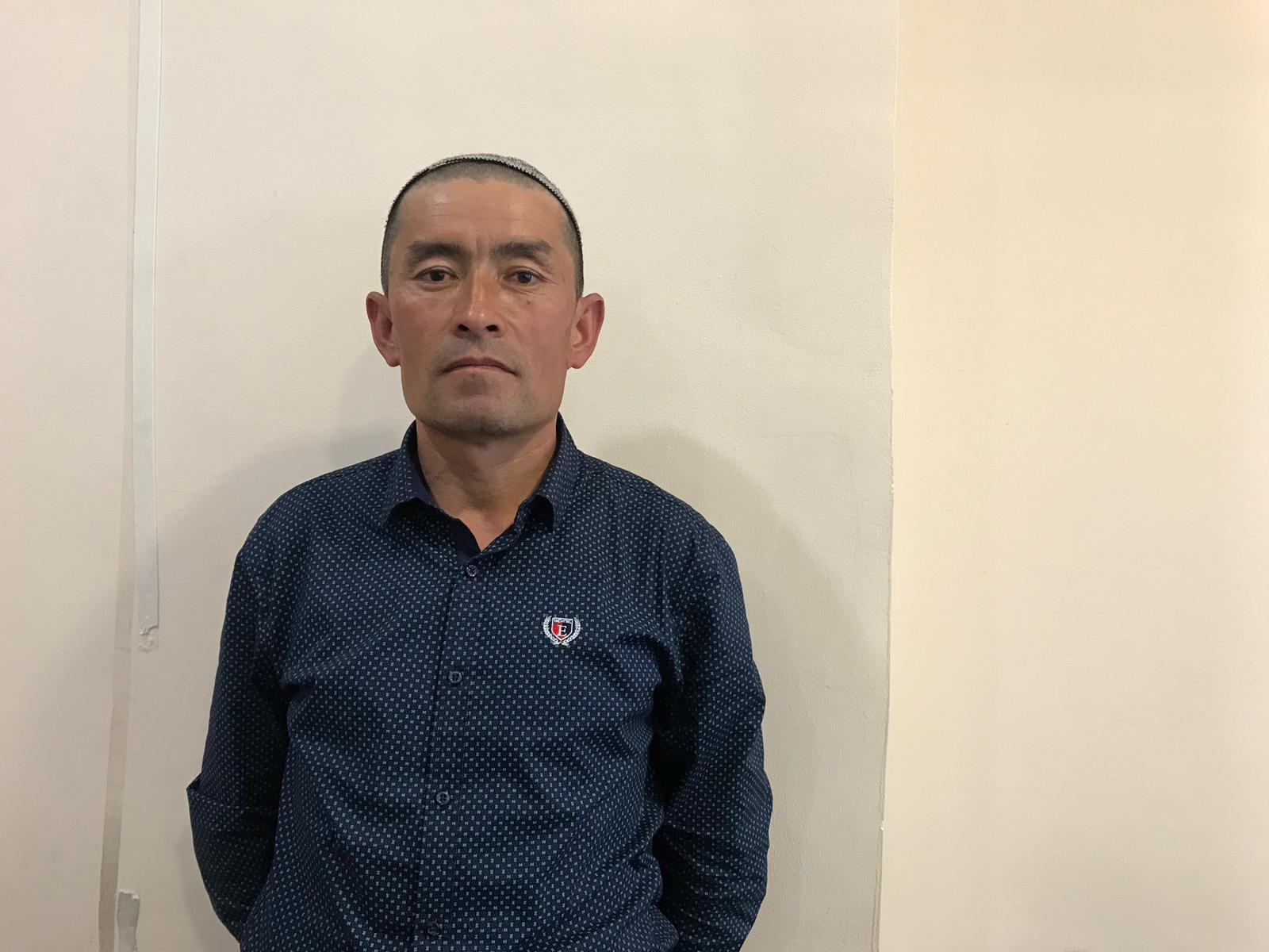 Yerjan Kurmanole, chinois détenu dans des camps chinois au Xinjiang pendant 11 mois. [RTS - Michael Peuker]