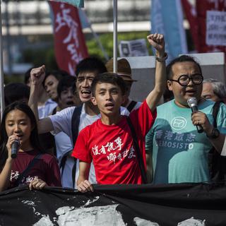"Gloire à Hong Kong", le nouvel hymne de la jeunesse révoltée. [AFP - Isaac Lawrence]