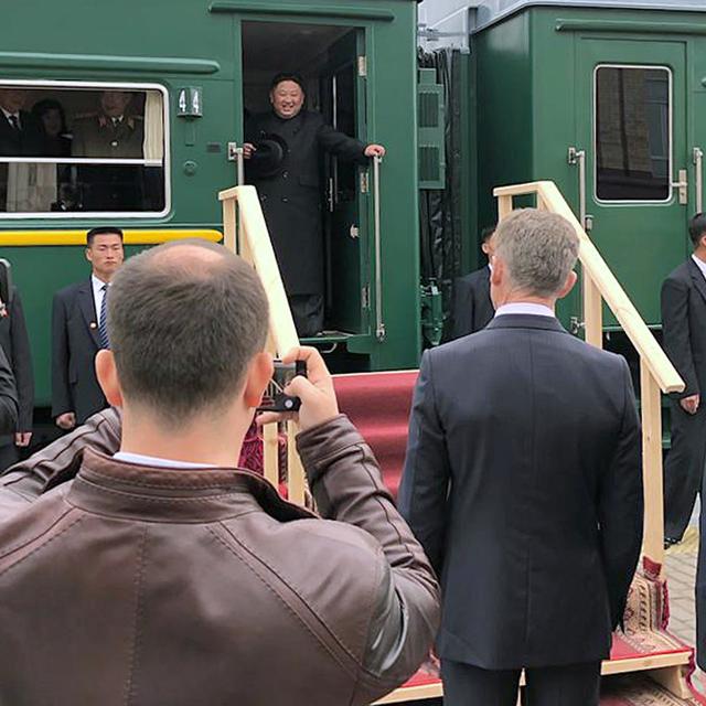 Kim Jong-un se rend à Vladivostok pour rencontrer le président russe Valdimir Poutine. [EPA - Yohnap South Korea]
