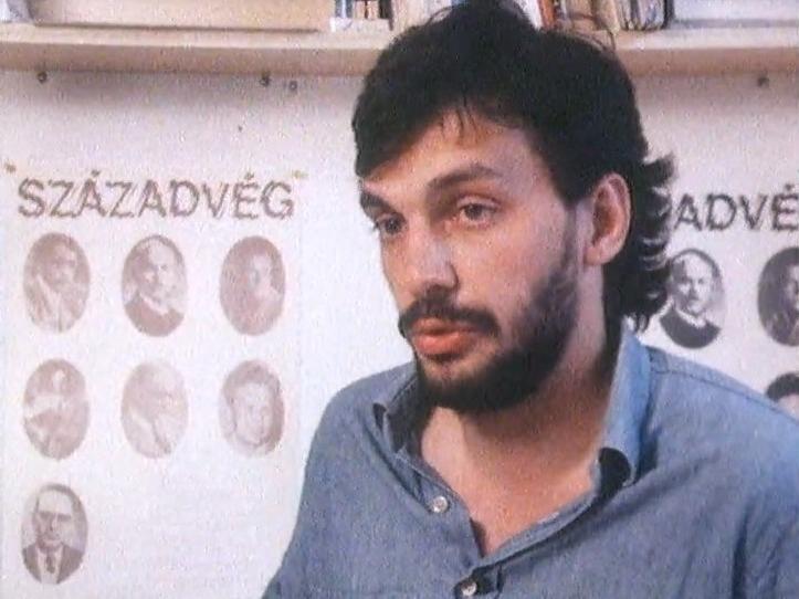 Le jeune militant Viktor Orban en 1989.