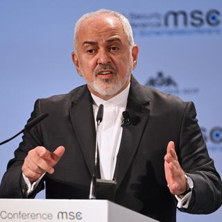 Mohammad Javad Zarif ici photographié le 17 février 2019, lors de la Conférence de Munich sur la sécurité. [REUTERS - Andreas Gebert]