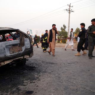 En Afghanistan, beaucoup de journalistes sont tués alors qu’ils couvrent des attentats. [EPA/Keystone - Ghulamullah Habibi]