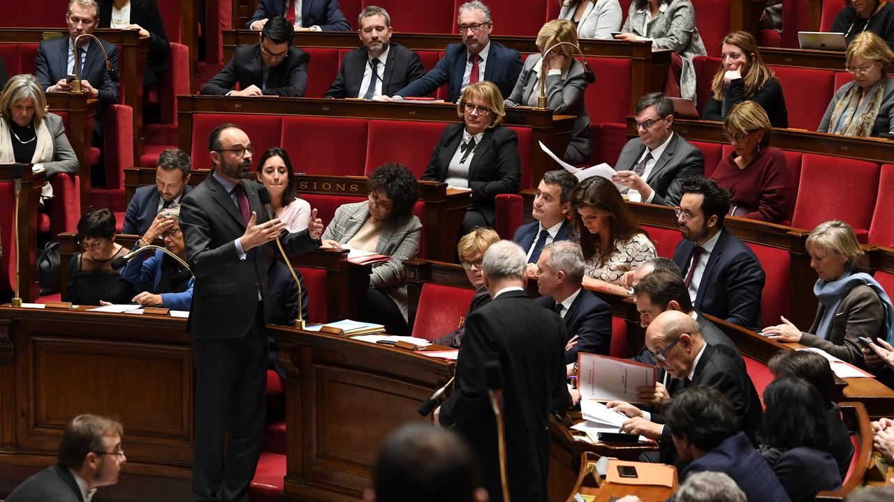 Le Premier ministre Edouard Philippe devant l'Assemblée nationale française, le 30 janvier 2019. [AFP - Alain Jocard]