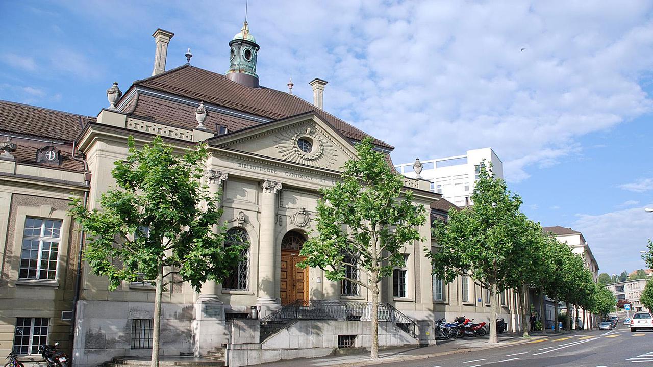 La Bibliothèque cantonale et Universitaire (BCU) de Fribourg. [Fribourg Tourisme]