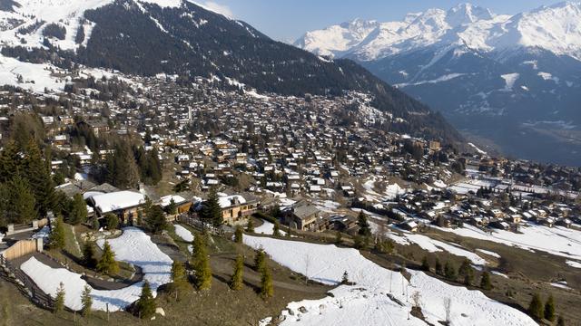 Une vue du village de Verbier, le 28 mars 2019. [Keystone - Laurent Darbellay]