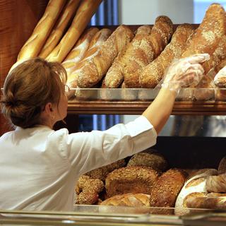 Une boulangerie à Lausanne (image d'illustration). [Keystone - Laurent Gilliéron]