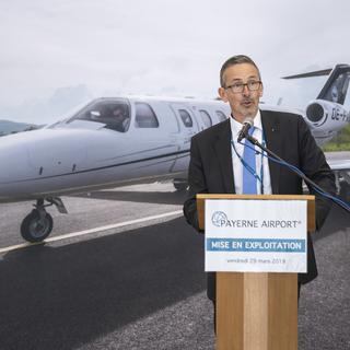 Urs Ryf, nouveau directeur de l'aéroport Bern Belp. [Keystone - Adrien Perritaz]