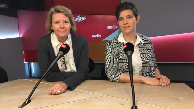 Arian Dayer et Valérie Vuille. [RTS - Antoine Droux]