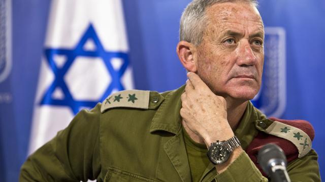 Benny Gantz, Chef d’Etat-Major (2011-2015), co-fondateur du parti Kahol Lavan ("Bleu-blanc"), actuellement candidat au poste de Premier ministre [REUTERS - Nir Elias]