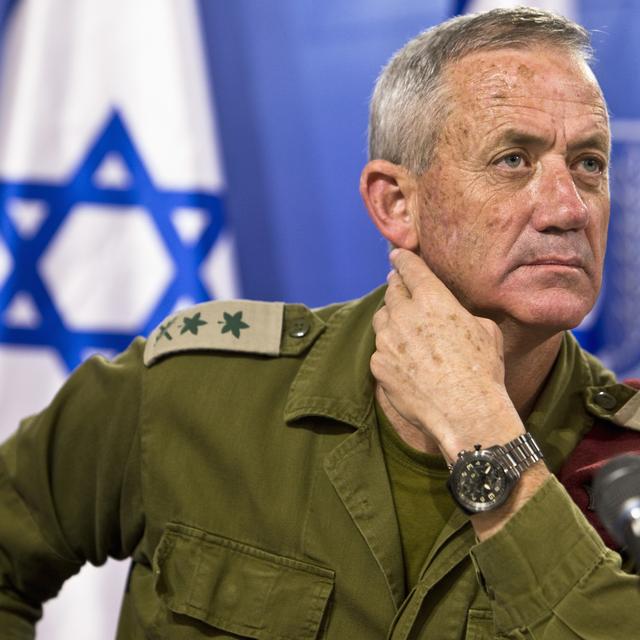 Benny Gantz, Chef d’Etat-Major (2011-2015), co-fondateur du parti Kahol Lavan ("Bleu-blanc"), actuellement candidat au poste de Premier ministre [REUTERS - Nir Elias]