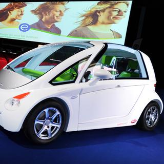 La voiture électrique durable développée par la start-up suisse Softcar. [Softcar]