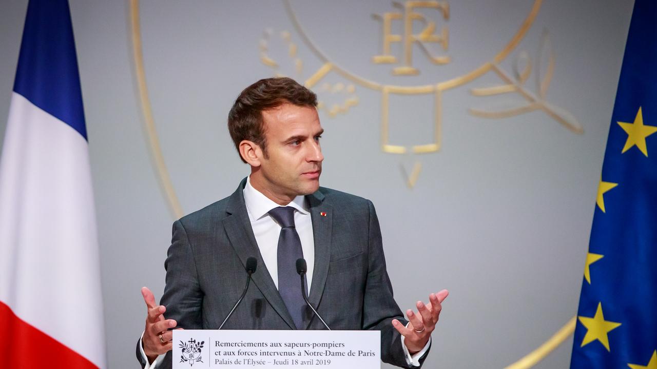 Le président français Emmanuel Macron sera en conférence de presse en début de soirée. [Christophe Petit Tesson]