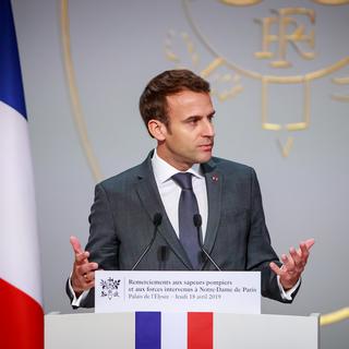 Le président français Emmanuel Macron sera en conférence de presse en début de soirée. [Christophe Petit Tesson]