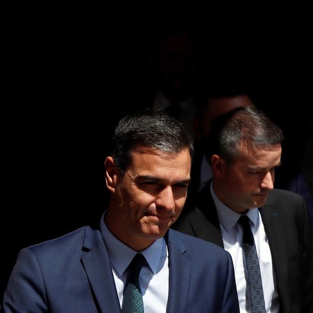 Pedro Sanchez après le 2e vote du parlement espagnol, jeudi 25.07.2019. [EPA/Keystone - Emilio Naanjo]