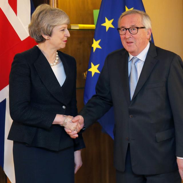 Theresa May a obtenu des changements à l'accord de Brexit. [Keystone - Vincent Kessler/Pool Photo via AP]