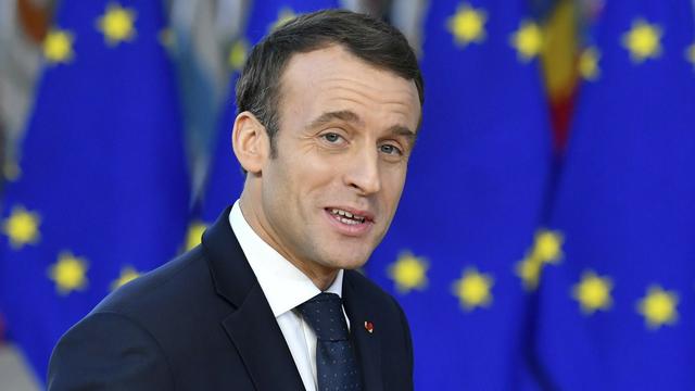 Le président français Emmanuel Macron. [AP/Keystone - Geert Vanden Wijngaer]