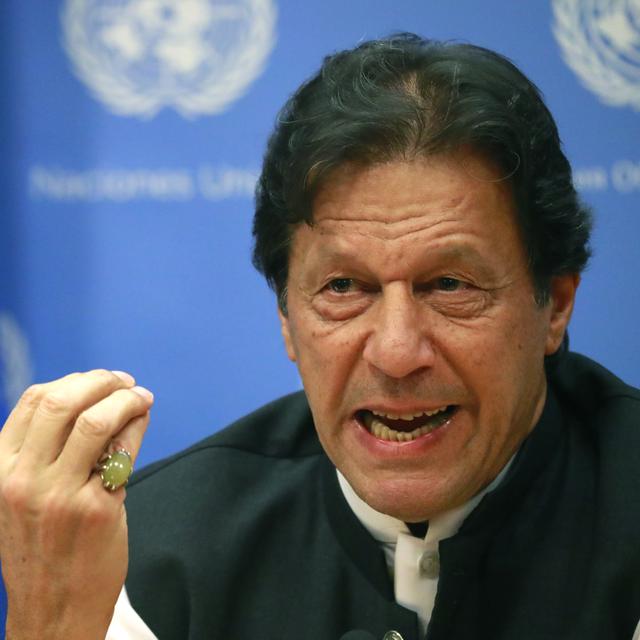 Imran Kahn s'est exprimé devant l’Assemblée Générale de l’ONU à New-York, pour demander la médiation de la Russie. [Reuters - Yana Paskova]