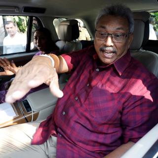 Le frère de l'ancien président sri-lankais Mahinda Rajapaksa, Gotabaya, semble bien parti pour remporter l'élection présidentielle dans cet Etat insulaire. [Dinuka Liyanawatte]