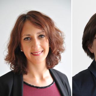 Les députées au Grand conseil vaudois Jessica Jaccourd (PS) et Florence Bettschart-Narbel (PLR). [PLR Vaud/Keystone]
