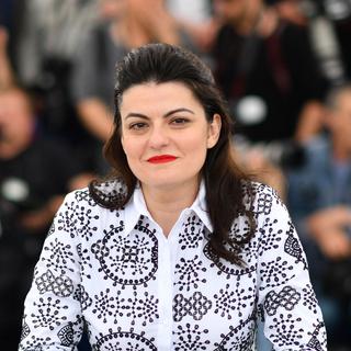 La réalisatrice syrienne Gaya Jiji à Cannes en 2018 pour présenter son film "Mon tissu préféré". [AFP - Alberto Pizzoli]