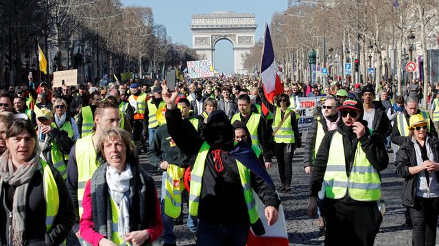 Les gilets jaunes auraient coûté 0,2 de croissance trimestrielle à la France. [Reuters - Philippe Wojazer]