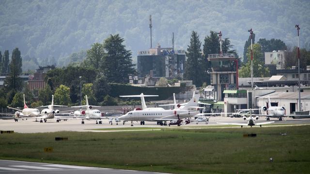 L'aéroport de Lugano-Agno. [Keystone/Ti-Press - Alessandro Crinari]