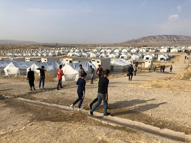 Le camp de réfugiés de Bardarash au Kurdistan irakien. [RTS - Tristan Dessert]