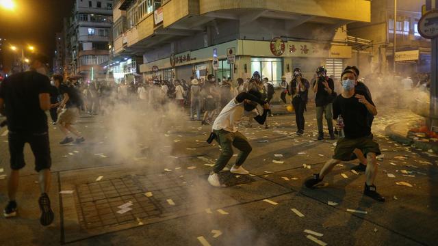 Les manifestations pro-démocratie se poursuivent à Hong Kong. [Keystone - Jérôme Favre]