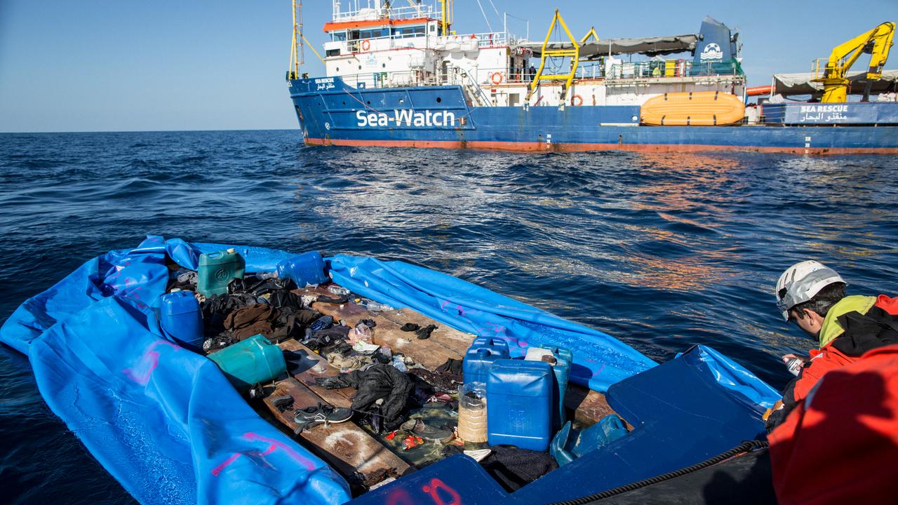 Le Sea-Watch 3 a porté secours à l'embarcation en difficulté en Méditerranée centrale. [AFP - Federico Scoppa]