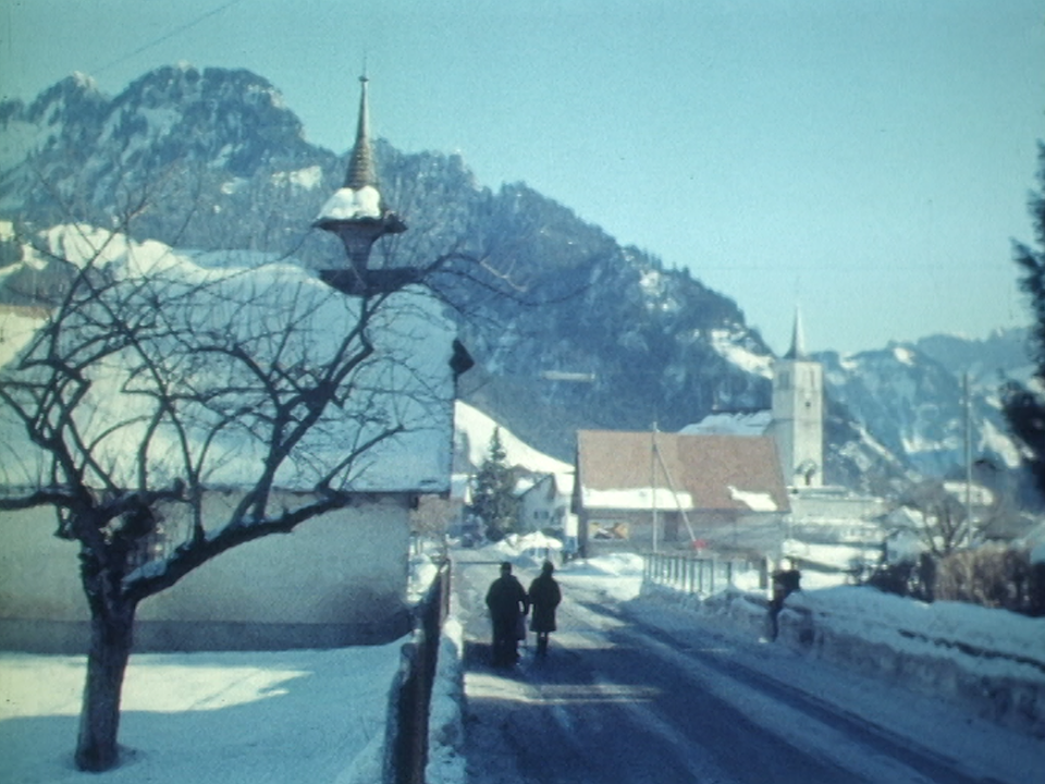 Bienvenue à Charmey, en Gruyère, en 1970. [RTS]