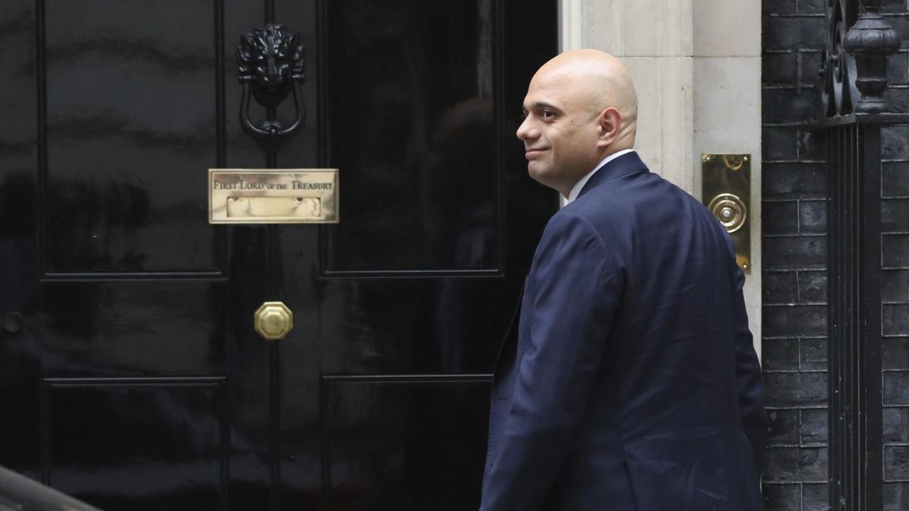 Le nouveau ministre des finances du Royaume-Uni, Sajid Javid, a annoncé que le budget du Trésor allait doubler en vue du Brexit. [PA via AP - Jonathan Brady]