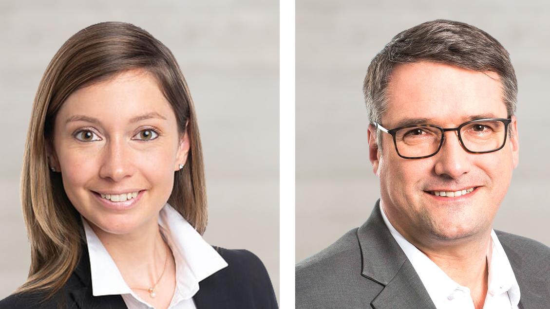 Johanna Gapany et Christian Levrat élus au Conseil des Etats. [Keystone - Parteien/Handout]