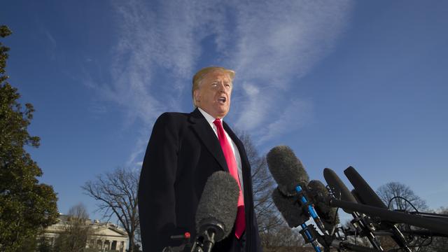 Donald Trump, le 6 janvier 2019 s'adresse à la presse à Washington [AP - ALEX BRANDON]