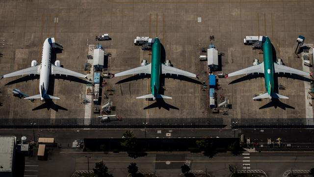 Le site de production des Boeing 737 Max 8 à Renton. [Keystone - EPA/Gary He]