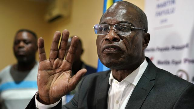 L'opposant Martin Fayulu dénonce un "putsch électoral" en RDC. [AP/Keystone - Jerome Delay]