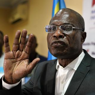 L'opposant Martin Fayulu dénonce un "putsch électoral" en RDC. [AP/Keystone - Jerome Delay]