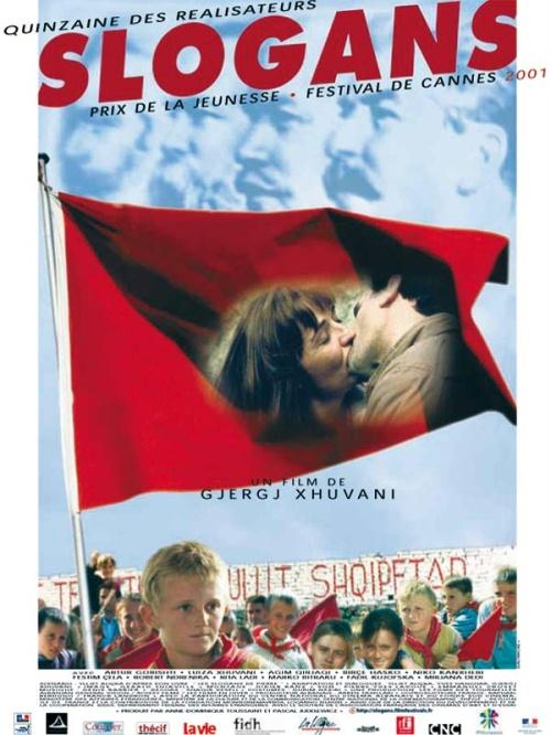 L'affiche du film "Slogans" (2001) qui marque la renaissance du cinéma albanais. [DR]