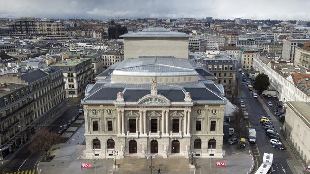 Le Grand Théâtre de Genève après sa rénovation. [Keystone - Leandre Duggan]