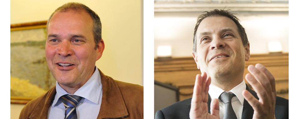 Hubert Dafflon et David Bonny. [Keystone - - Sandro Campardo
- Jean-Christophe Bott]