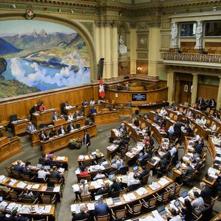 Seul un Suisse avait été élu au Conseil national en 2015. [Keystone - Anthony Anex]