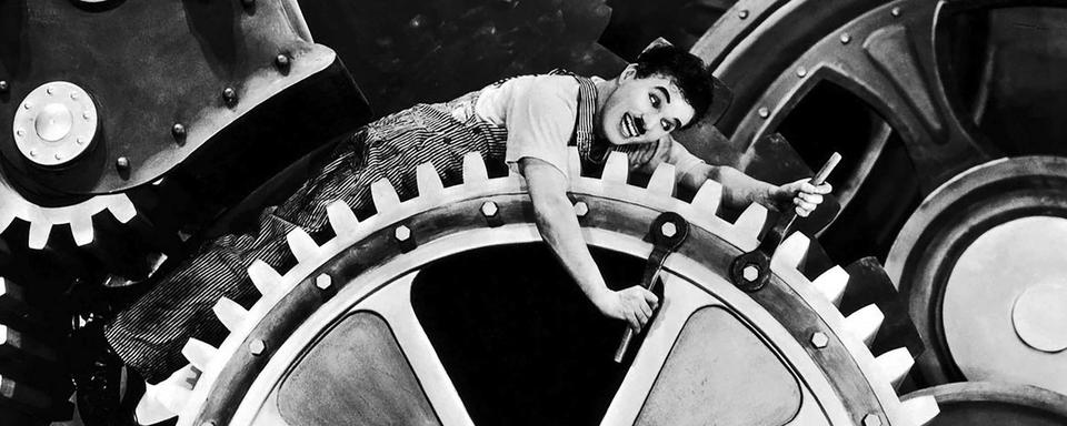 Charlie Chaplin dans "Les temps modernes". [RTS / Roy Export S.A.S]