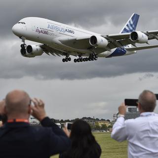 Un Airbus A380. [EPA/Keystone - Hannah McKay]