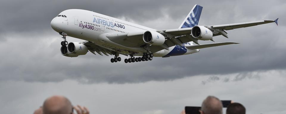 Un Airbus A380. [EPA/Keystone - Hannah McKay]