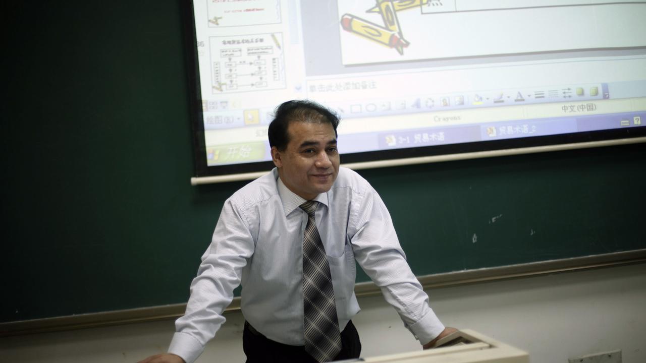 Ilham Tohti, ici en 2009. [Keystone - AP/Elizabeth Dalziel]
