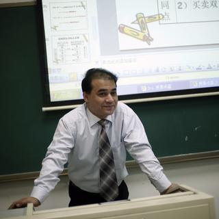 Ilham Tohti, ici en 2009. [Keystone - AP/Elizabeth Dalziel]