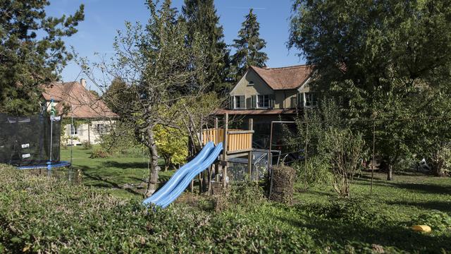 Des maisons familiales à Friesenberg, dans le canton de Zurich. [Keystone - Christian Beutler]