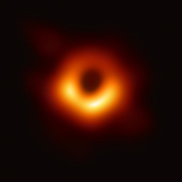 SHANGHAI, April 10, 2019 (Xinhua) -- Photo provided by the Event Horizon Telescope (EHT) shows the first image of a black hole.
JIN LIWANG/XINHUA
AFP [JIN LIWANG/XINHUA]