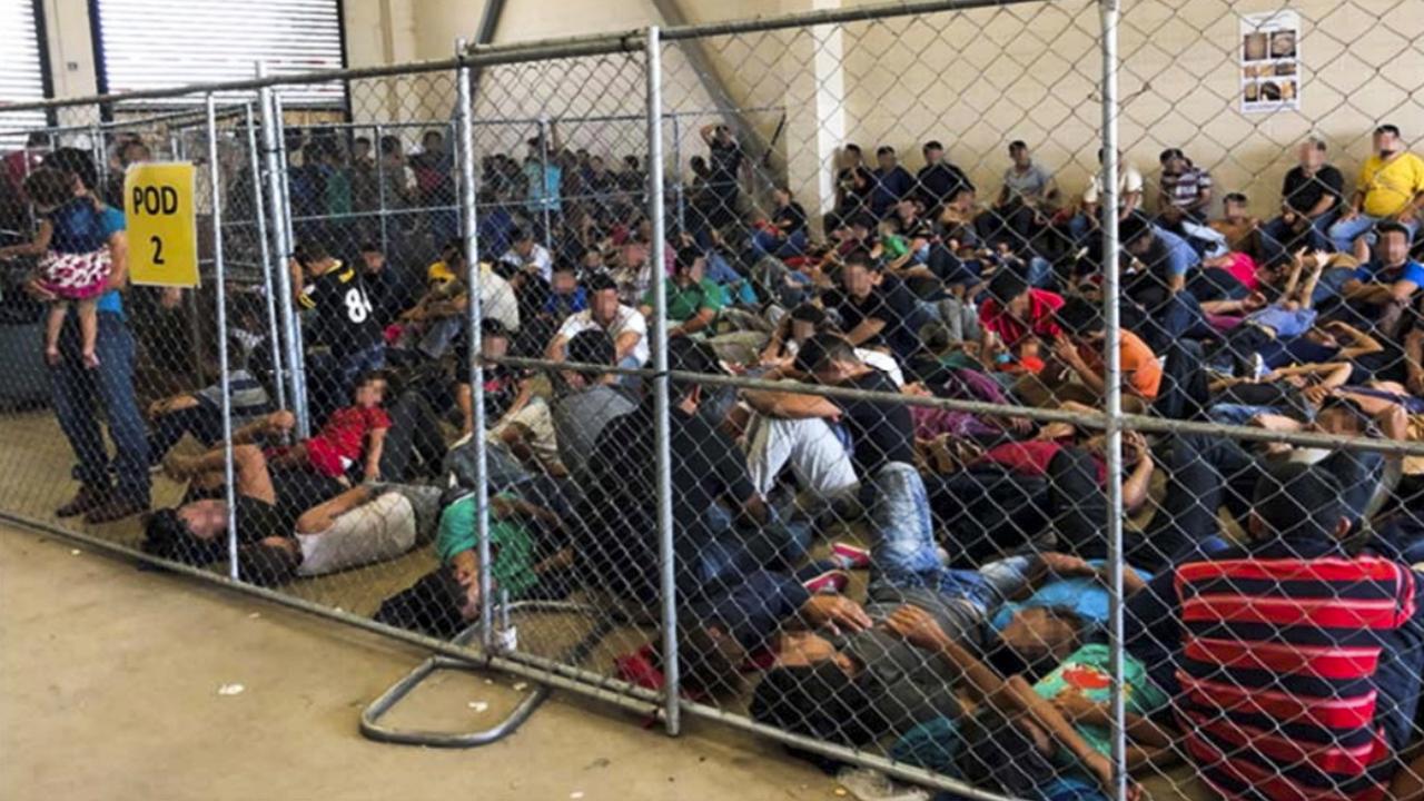 Une image de l'Inspection générale du ministère américain de la Sécurité intérieure. démontrant la surpopulation dans des centres de rétention de migrants clandestins au Texas. [Keystone - OFFICE OF INSPECTOR GENERAL]