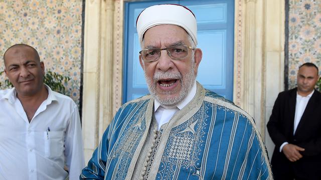 Abdelfattah Mourou, 71 ans, est le candidat du parti Ennahdha à la présidentielle tunisienne. [AFP - Fethi Belaid]